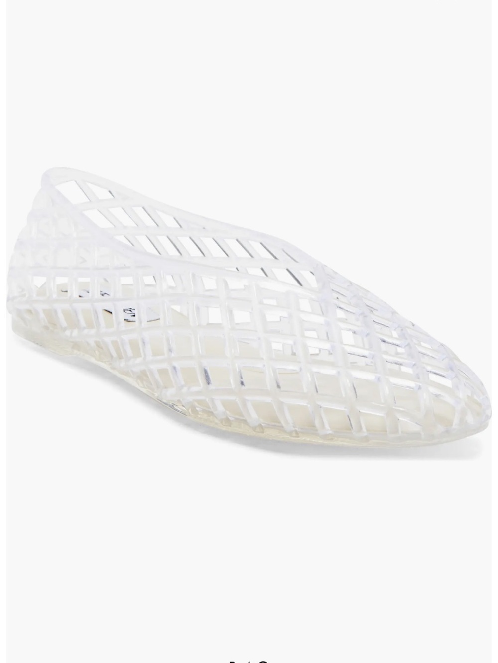 Steve Madden Clear Jelly Lattice Open Weave  Slip-On Sandals Memory Foam Insole